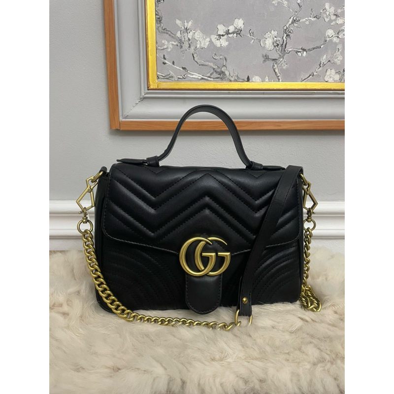 👉 GUCCI  MARMONT TOP HANDLE BAG มือสอง👍