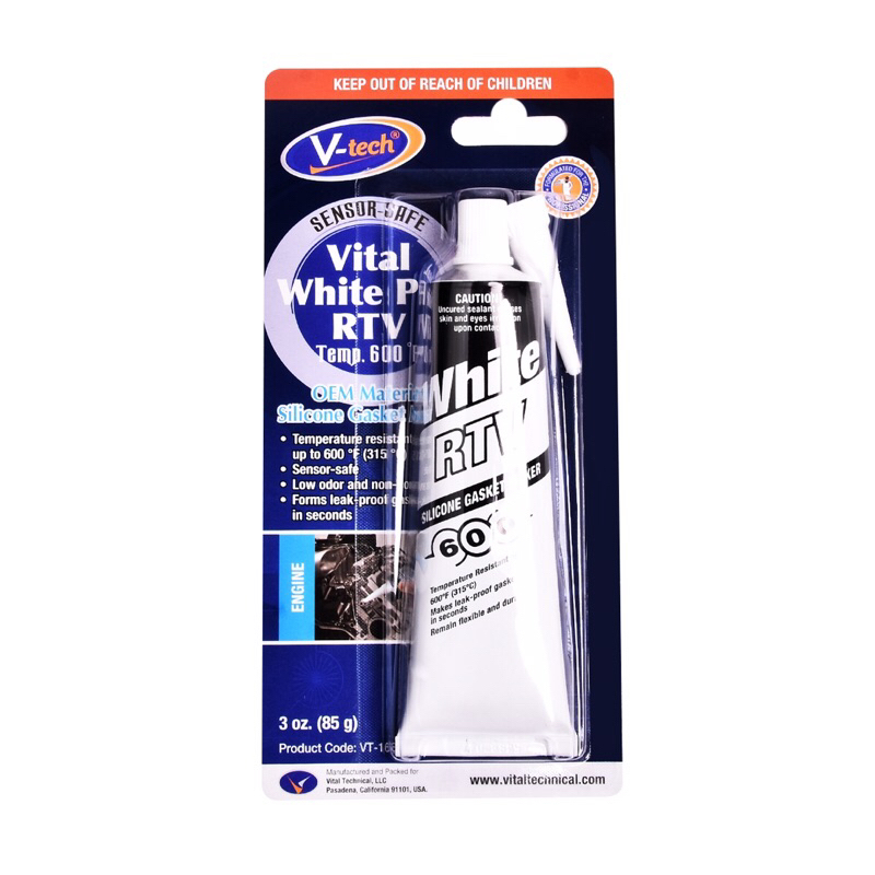กาวทาปะเก็น v-tech สีขาวขนาด85กรัมผลิตโดยบริษัท Nippon paint ราคาถูก Shopee Lazada