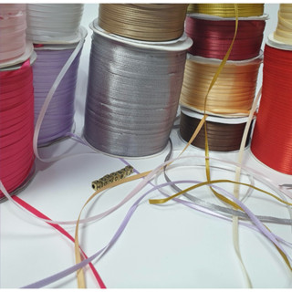 🎀 ราคาต่อ 10 เมตร 🎀 สีเยอะกว่าภาพ ริบบิ้นผ้า กว้าง 0.2 - 0.3…