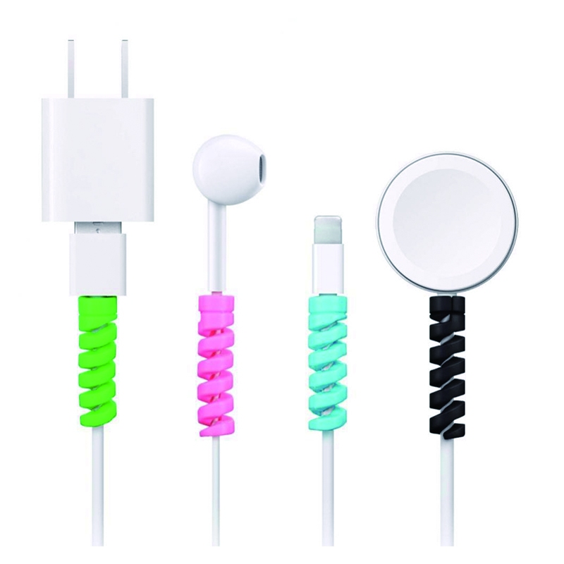 เกลียวพันกันสายหักงอ ใช้ได้กับสายทุกแบบ Cable Guard ที่กันสายหัก ปลอกป้องกันสาย พร้อมส่ง cod