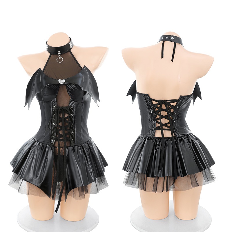 ชุดนอนผู้หญิง ชุดนอน 🌟เกรดดี M-5XL | 40-100กก. ด้านหน้าเชือกปรับระดับ แต่งโบว์ริบบิ้นค้างคาว T-783 - รูปที่ 4