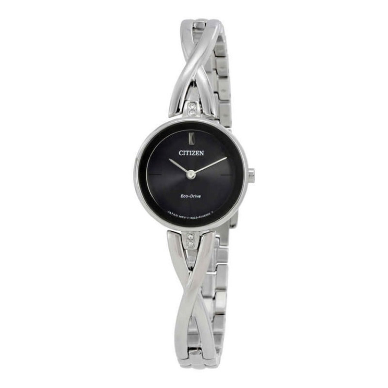 นาฬิกา CITIZEN WOMEN'S Eco-Drive EX1420-50E STAINLESS STEEL WATCH 23 mm มือสอง