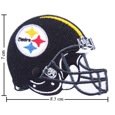 Pittsburgh Steelers Helmet พิตต์สเบิร์ก สตีลเลอร์ส อาร์มปักอเมริกันฟุตบอล  NFL ตัวรีดติดเสื้อ  อาร์ม