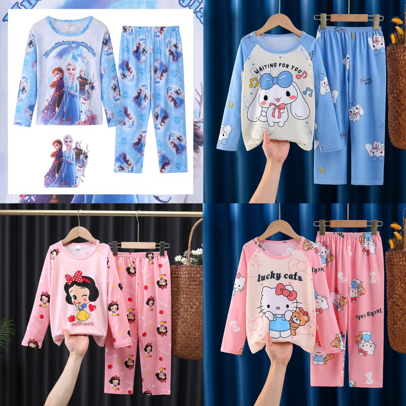 พร้อมส่งในไทย ส่งไวมาก ชุดนอนเด็ก รหัส 002