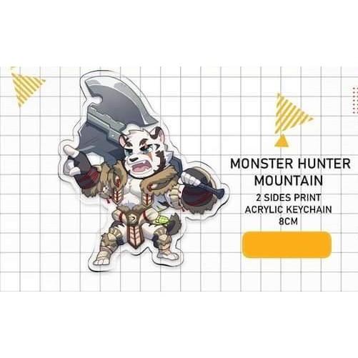 (สินค้ามือหนึ่ง) พวงกุญแจการ์ตูน ประเภท Kemono / Furry (Arknights) - Monster Hunter Mountain Acrylic