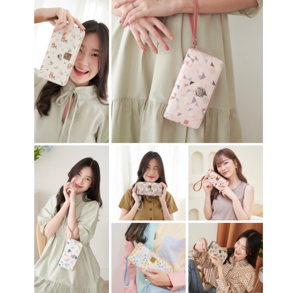 PERF กระเป๋าสตางค์ใบยาว (รวมทุกลาย) กระเป๋าสตางค์