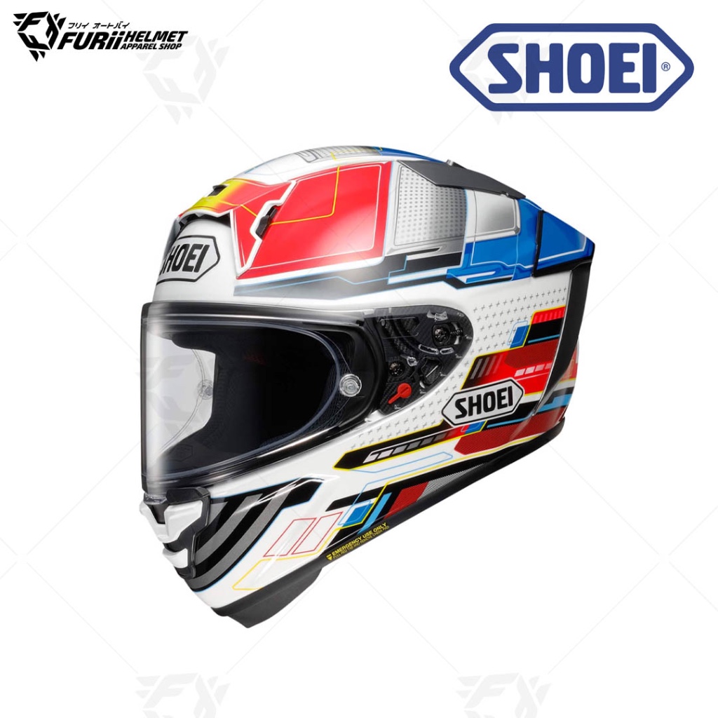 [ แบบผ่อนก็ได้หรือไม่ผ่อนก็ได้ ] หมวกกันน็อค Shoei : X-FIFTEEN PROXY TC-10 WHITE/RED