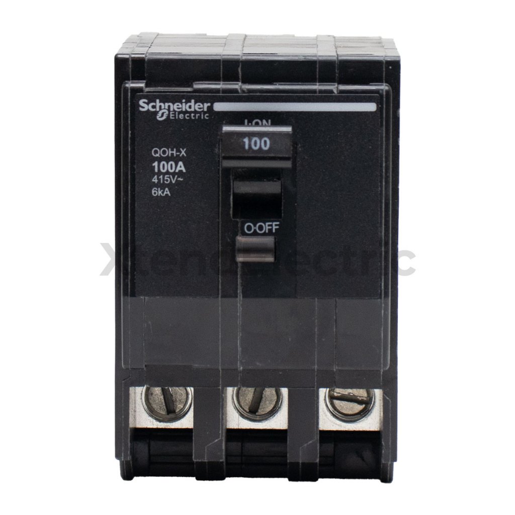 เซอร์กิตเบรกเกอร์ 100 แอมป์ 3 โพล 6kA SCHNEIDER QOH3100XT