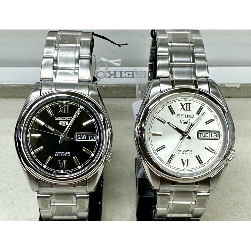 SEIKO 5 Automatic รุ่น SNKL55K1(หน้าดำ),SNKL51K1(หน้าขาว)