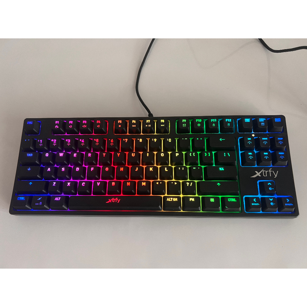 Xtrfy K4 RGB, Tenkeyless TKL Gaming keyboard, Black คีย์บอร์ดเกมมิ่งคีย์ไทย/ อังกฤษ แบรนด์จากสวีเดน