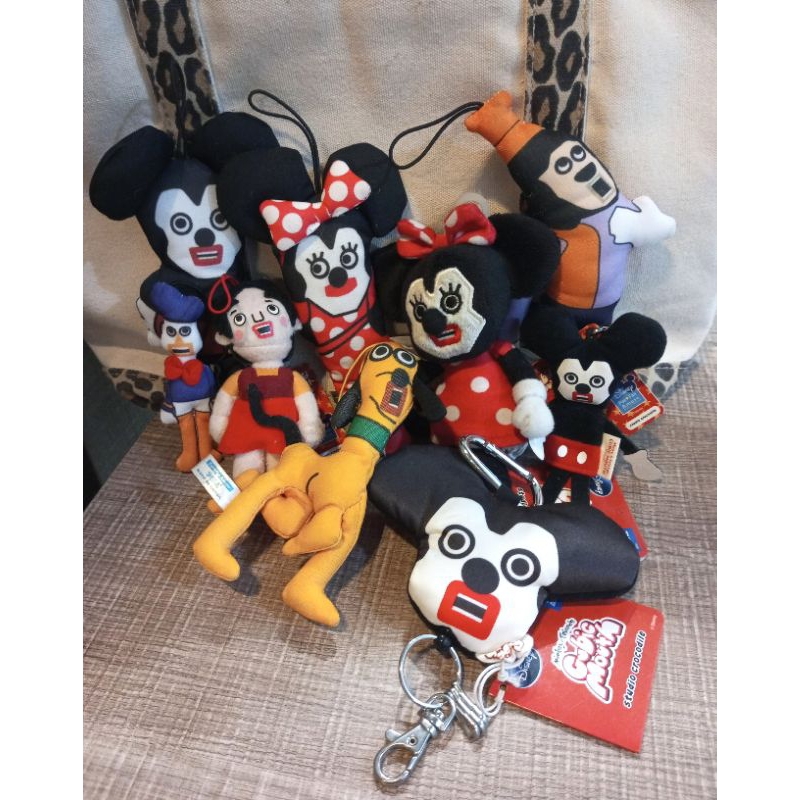 ตุ๊กตา และพวงกุญแจ  มิกกี้เมาส์ มินนี่ พลูโต Cubic Mouth Mickey &amp; friends /Disney Japan