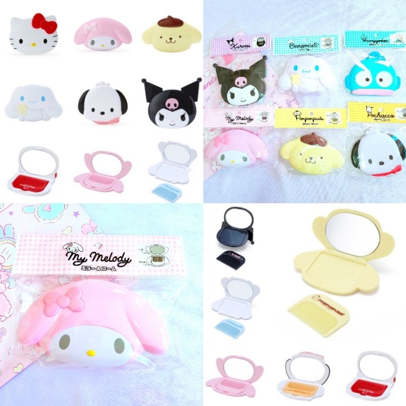 กระจกพับพร้อมหวี ของsanrio japan