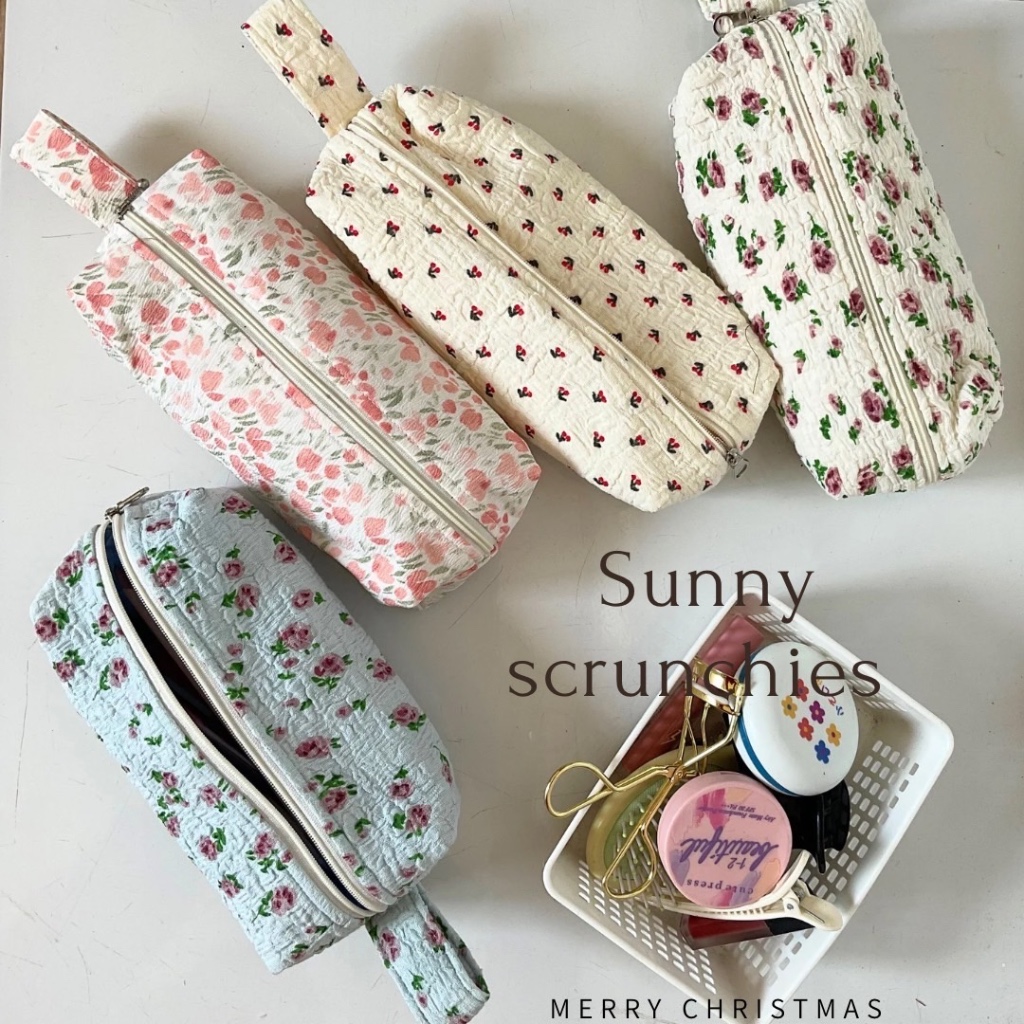 กระเป๋าดินสอ กระเป๋าเครื่องสำอางค์  sunny bag มีซับใน