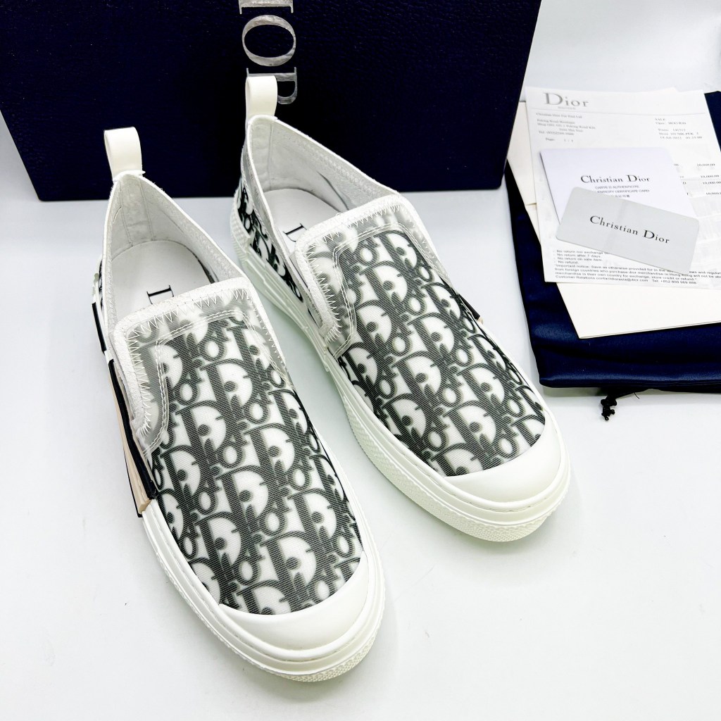 รองเท้า Dior B23 Slip On Sneakers  งานออริ งานดีสุด - พร้อมส่งงานสวยมาก