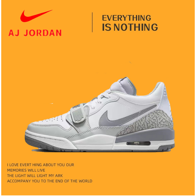 Jordan Legacy 312 Low Comfortable and Versatile Durable Low Top Board Shoes White FV8115-101