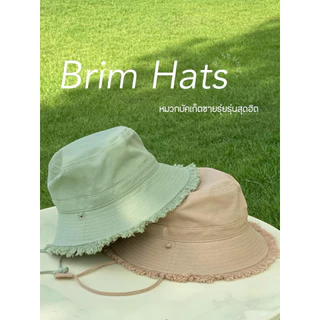 Brim Bucket Canvas - หมวกบัคเก็ตชายรุ่ยผ้าแคนวาส แต่งปีกรุ่ยรอบหมวก มีมากกว่า20สี
