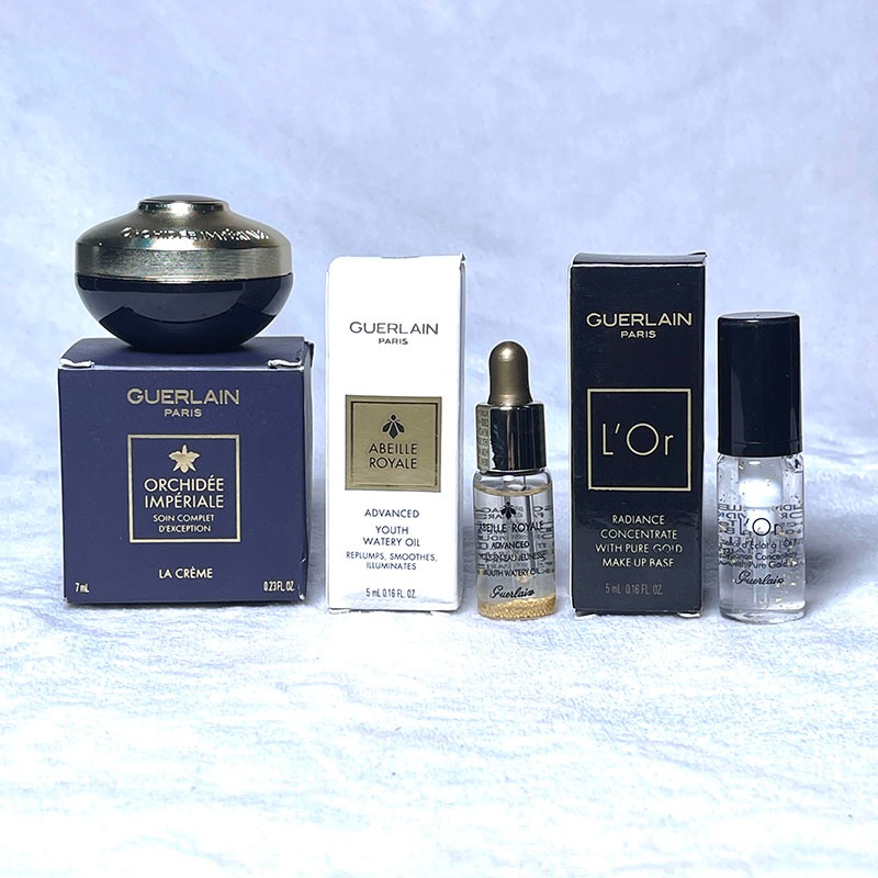 【Guerlain】Guerlain ขนาดตัวอย่าง Royal Jelly Balancing Oil 5ml Royal Orchid Rich Cream 7ml Correcting