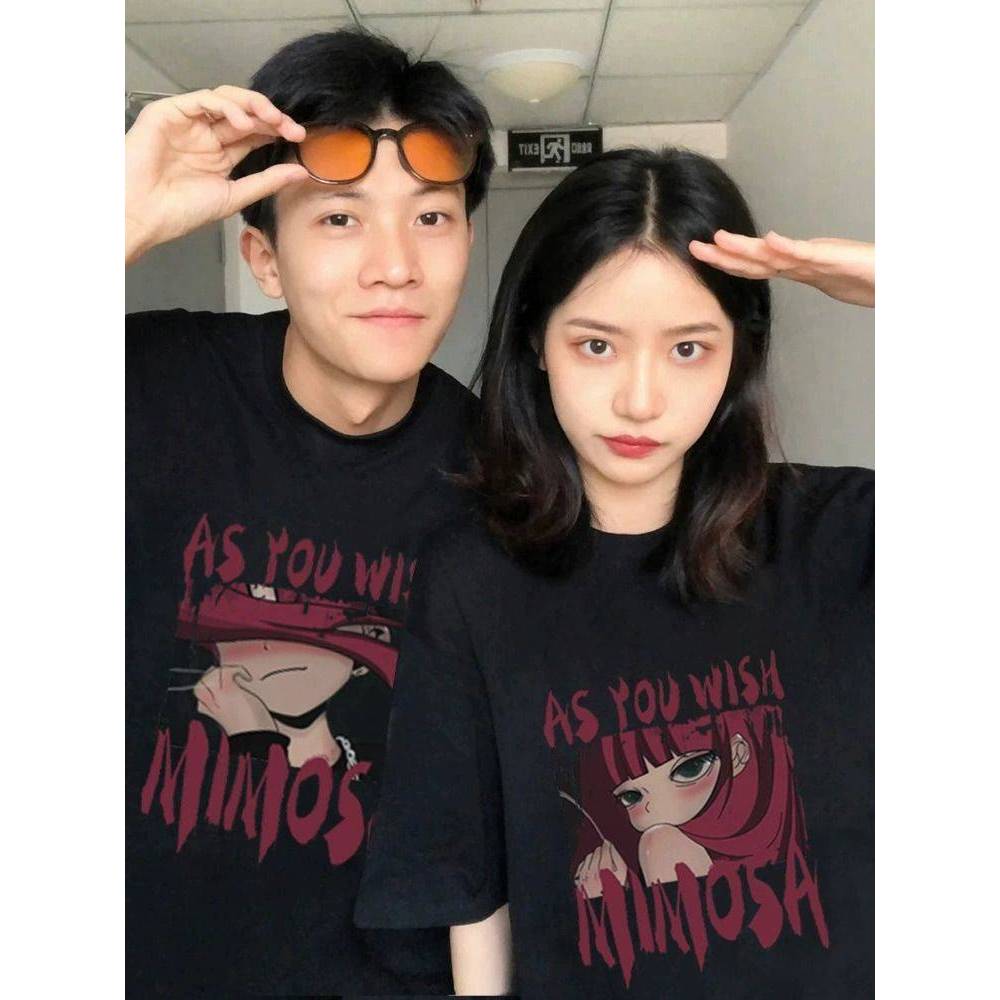 ES เสื้อยืดคอตตอน 100% เสื้อคอกลม เสื้อคู่รัก ชายหญิง CT04