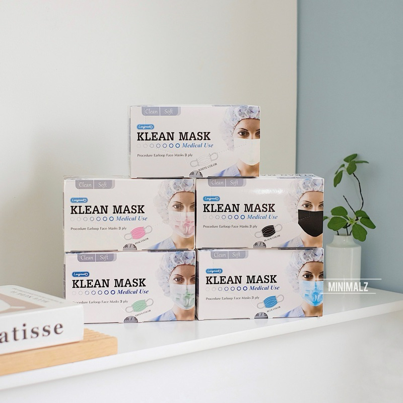 สินค้าใหม่ ส่งไว💥5 สี✅ KLEAN MASK กันฝุ่นPM2.5 LONGMED หน้ากากอนามัยทางการแพทย์ Medical Use หน้ากาก แมสหน้าเรียว แมส 3D