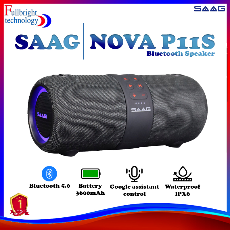 SAAG Nova P11S Bluetooth Speaker ลำโพงบลูทูธ (ประกันจากศูนย์ 1 ปี)