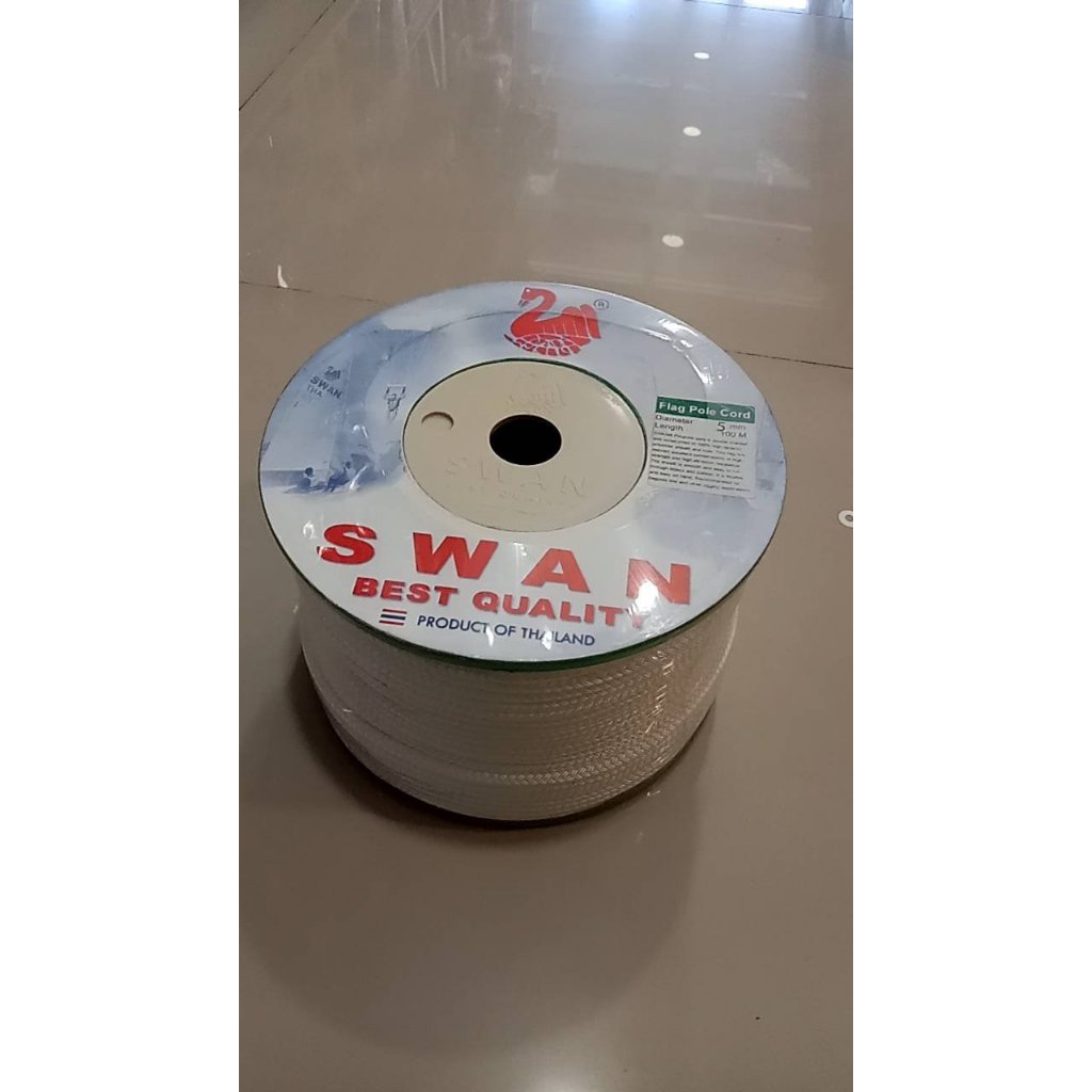เชือกธงไนล่อน 5 มม. SWAN ขายแบ่งตัดเป็นเมตร