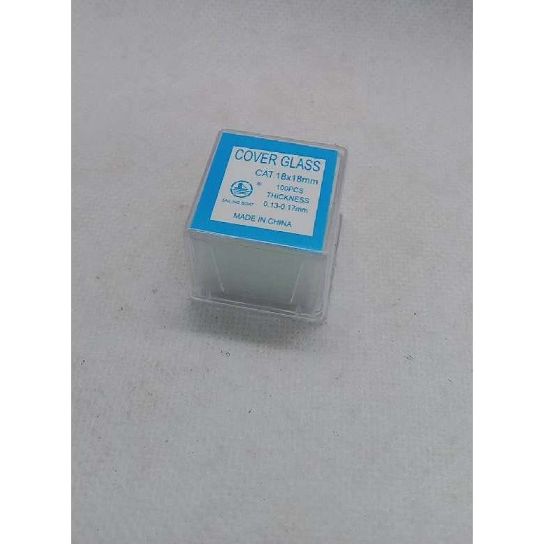 กระจกปิดสไลด์ ขนาด 18x18 มม. GAMMACO (1x100)