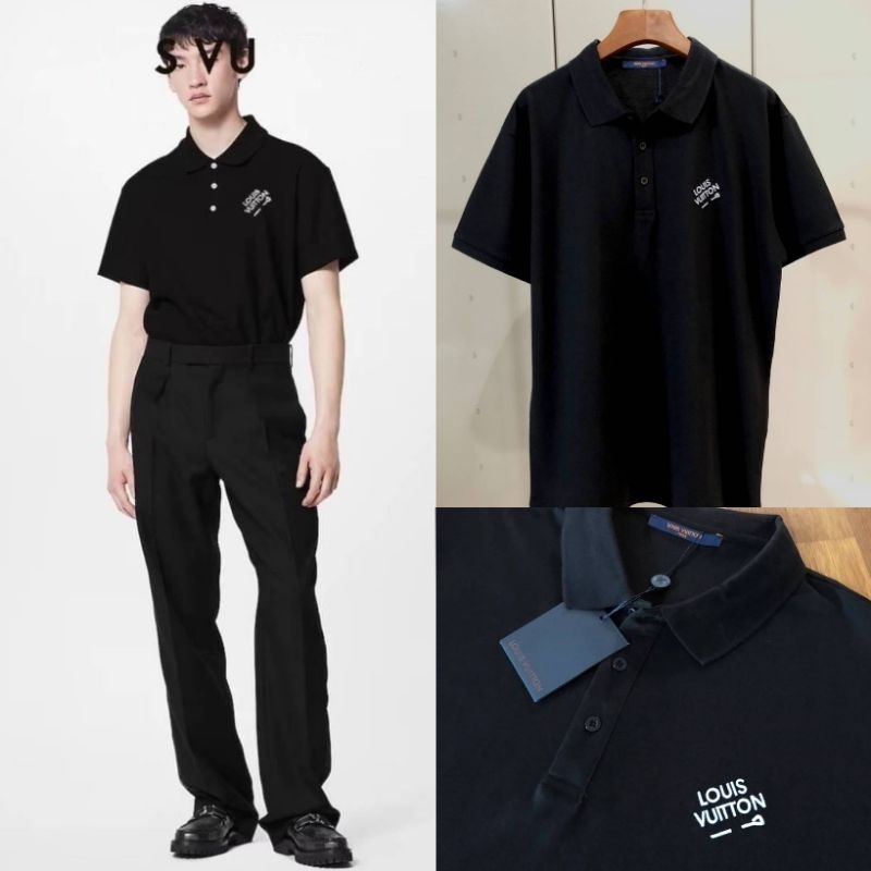 DEARY ZEVEN DE LV Signature Polo เสื้อโปโลปักแบรนด์ที่หน้าอก​ ดีเทลดีที่สุด