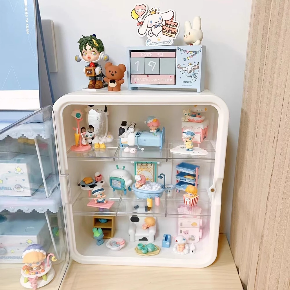 ตู้โชว์ติดผนัง กล่องใส่ art toy ตู้โชว์โมเดล โชว์ของเล่น ของสะสม แบบแขวนผนัง กันฝุ่นกันความชื้น มีฝาปิด ไม่ต้องติดตั้ง thumbnail 4