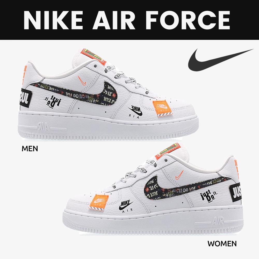 ของแท้ 100% Nike Air Force 1 Low Just Do It Pack AO3977-100 Sneakers