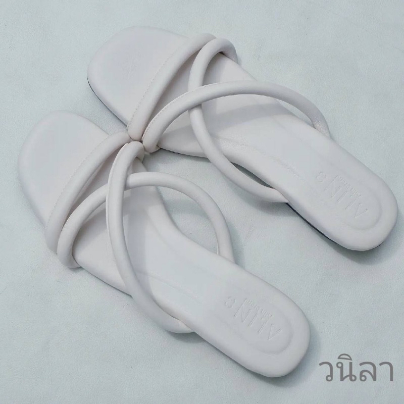 Alin รองเท้าสีขาว มีส้น