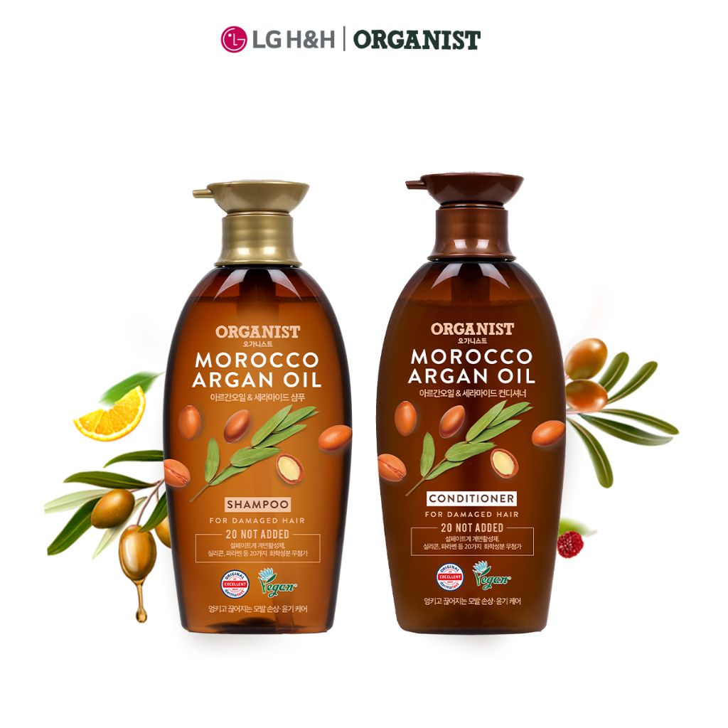 ORGANIST Elastine Organist Morocco Argan Oil Nurishing Shampoo and conditioner 500ml