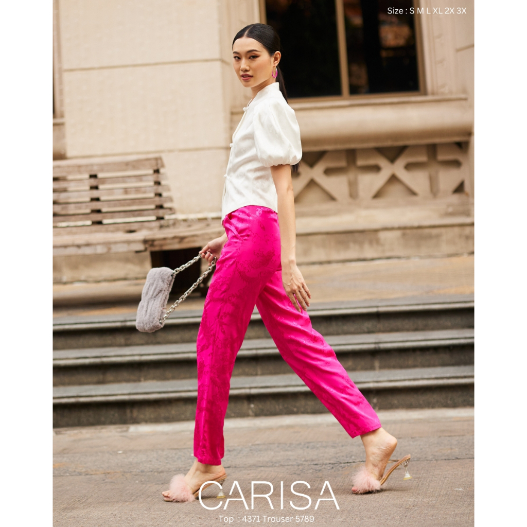 Carisa เสื้อตรุษจีนแบบใหม่ คอจีน แขนบอลลูน ดีไซน์ทันสมัย สำหรับใส่ออกงาน ผ้าไหมจีนเนื้ออย่างดี [4371] ราคา ถูกที่สุด ดีลบีเคเค แกลเลอรีภาพที่ 5