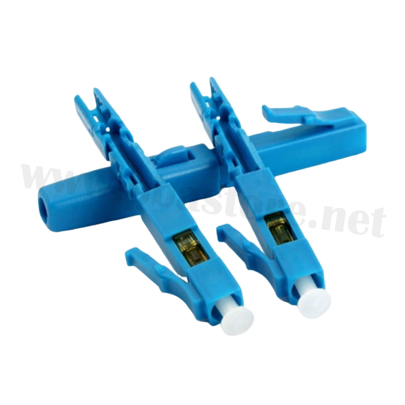 หัวไฟเบอร์ออฟติก LC/UPC FAST CONNECTOR น้ำเงิน (แพ็ค 10 หัว)