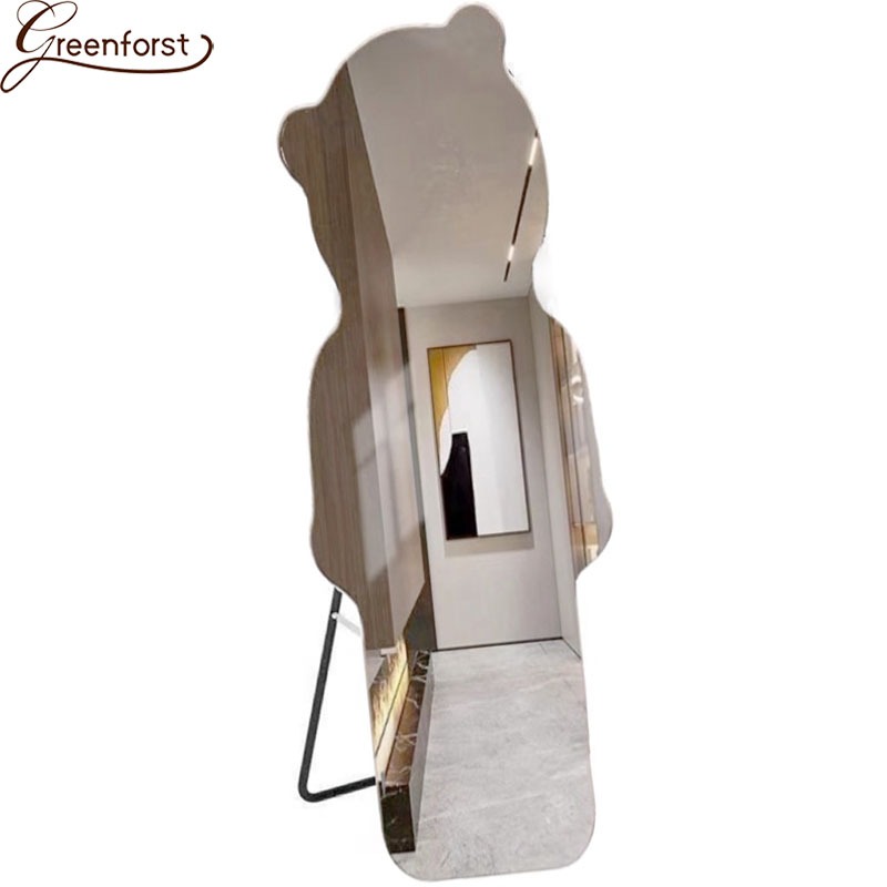 Greenforst กระจกส่องเต็มตัว กระจกรูปหมี กระจกตั้งพื้น ขนาด150x40cm รุ่น J-2203