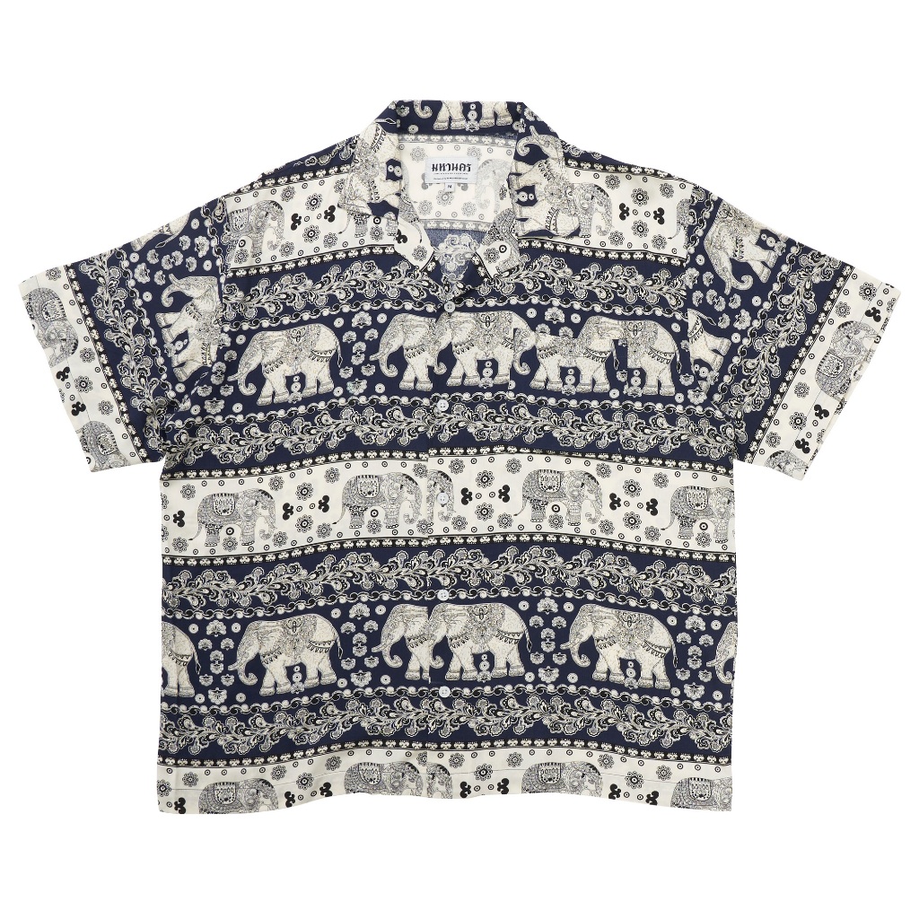 MAHANAKHON CHANG V.1 HAWAII SHIRT NAVY