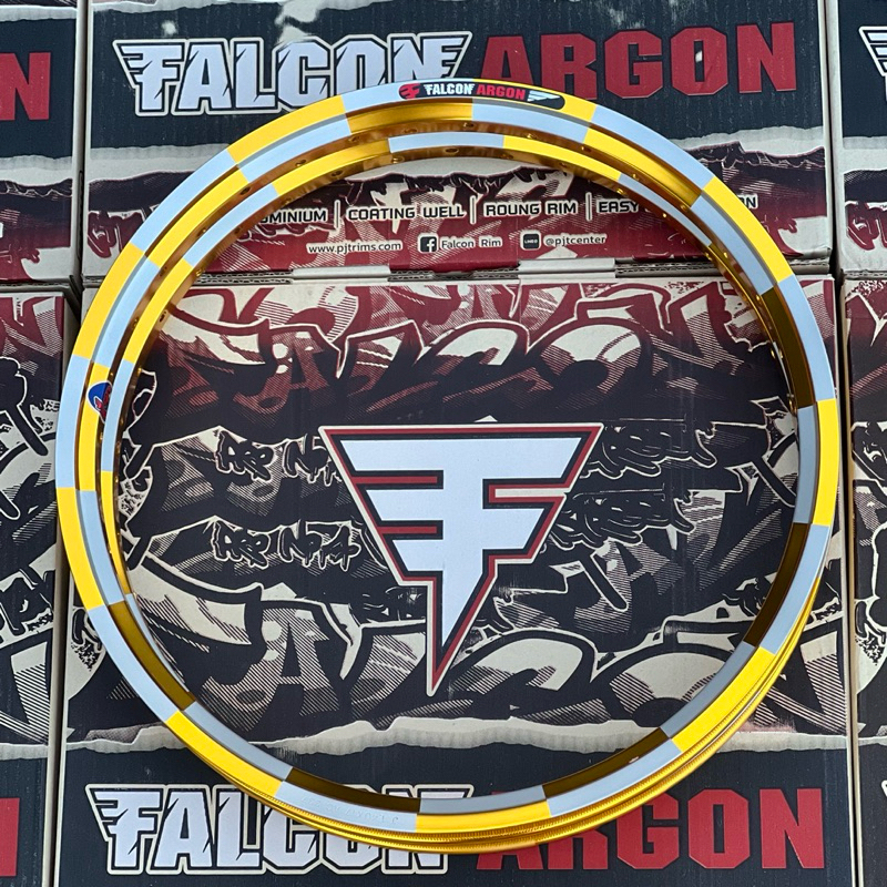 วงล้อหมากรุก FALCONE. ARGON(ตรงสีขาวยิงทราย)ขนาด 1.4-17 ขายเป็นคู่ 1คู่=2วงทรงเอมีหลายสี ราคา ถูกที่สุด ดีลบีเคเค แกลเลอรีภาพที่ 7