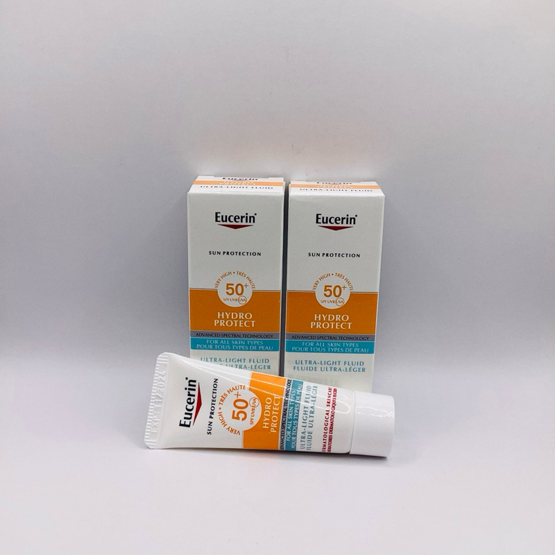 ขนาดทดลอง 5มล Eucerin SUN HYDRO PROTECT ULTRA LIGHT FLUID SFP50+ 5ML ซัน ไฮโดร โพรเทค อัลตร้า ไลท์ ฟลูอิด เอสพีเอฟ50+