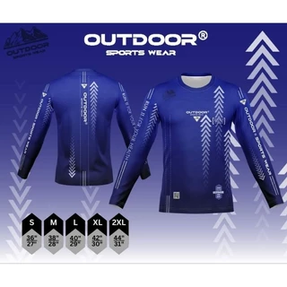 เสื้อกีฬาแขนยาว Outdoor เนื้อผ้าโพลีเอสเตอร์ หนานุ่ม ใส่สบาย ไม่ร้อน มีหลายสี S-2XL