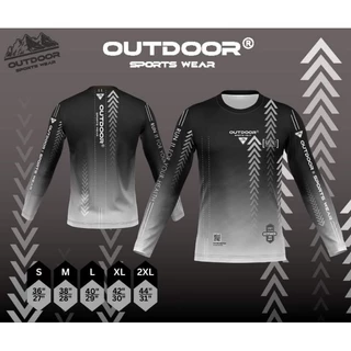 เสื้อกีฬาแขนยาว Outdoor เนื้อผ้าโพลีเอสเตอร์ หนานุ่ม ใส่สบาย ไม่ร้อน มีหลายสี S-2XL
