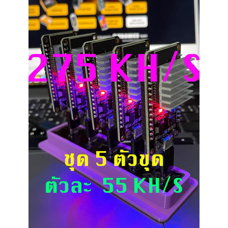 Nerd miner ขุดเหรียญ บิตคอยแบบ solo ชุด 5 ตัว