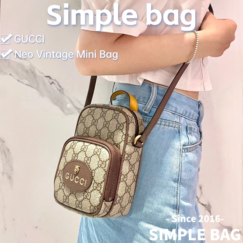 กุชชี่💥GUCCI Neo Vintage Mini Bag กระเป๋าสะพายเดี่ยว