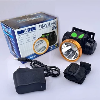 ไฟฉายคาดหัว LED พกพาสะดวก ชาร์จไฟบ้าน กระทัดรัด แสงขาว/เหลือง ไฟฉายแรงสูง เดินป่า กรีดยาง