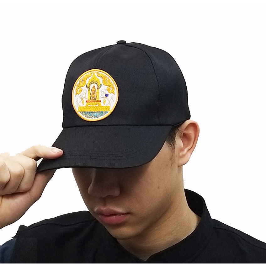Sale หมวกแก๊ป กรมปศุสัตว์ สีดำ ขนาดฟรีไซด์ปรับขนาดได้ แถมฟรีอาร์มรีดธงไทย