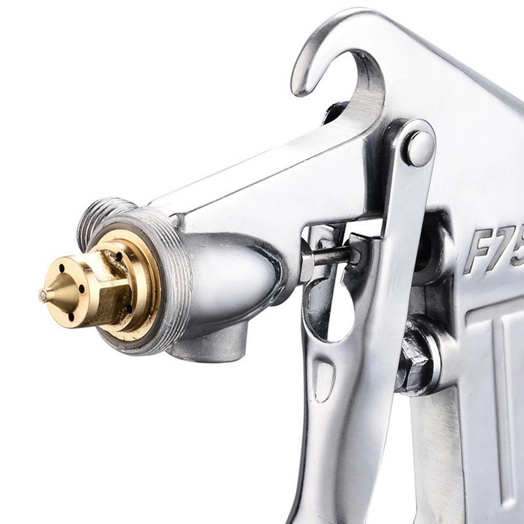 เครื่องพ้นสี กาพ่นสีบ้าน หัวพ่นทองเหลือง Gravity type Model F75 ระบบดูดสีก้นถ้วย F75 หัวพ่น 600 ml กาพ่นสี แบบหงาย - รูปที่ 6