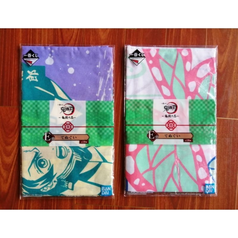 Ichiban Kuji​ Kimetsu​ No​ Yaiba​ ผ้า​เช็ค​หน้า ลิขสิทธิ์​​แท้