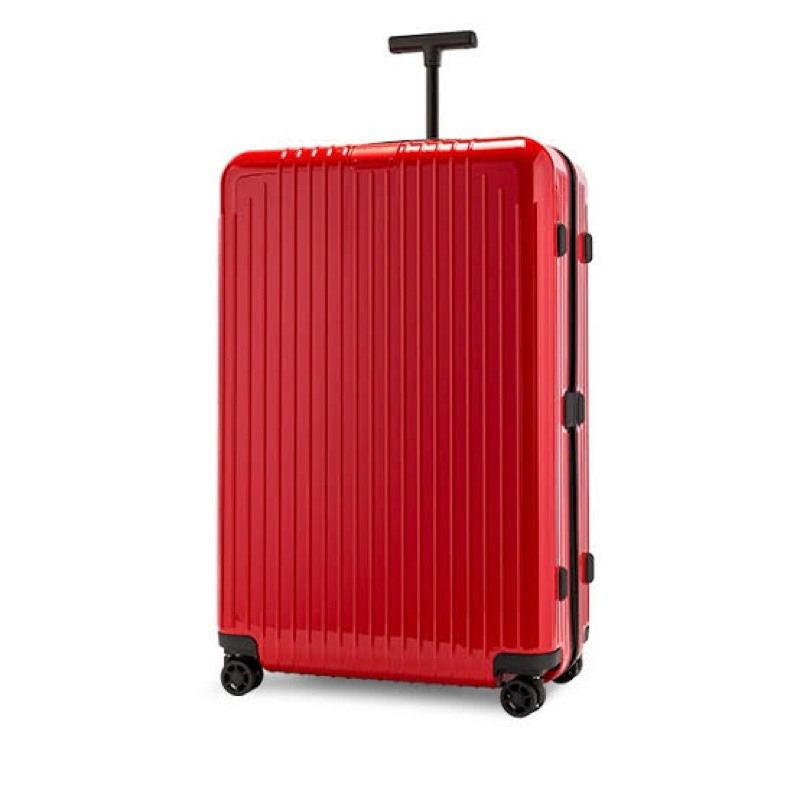 แท้ 💯% New with Tag Rimowa Essential Lite M 59L 26.5inch Luggage Gloss Red Color กระเป๋าเดินทาง สีแดง ของใหม่