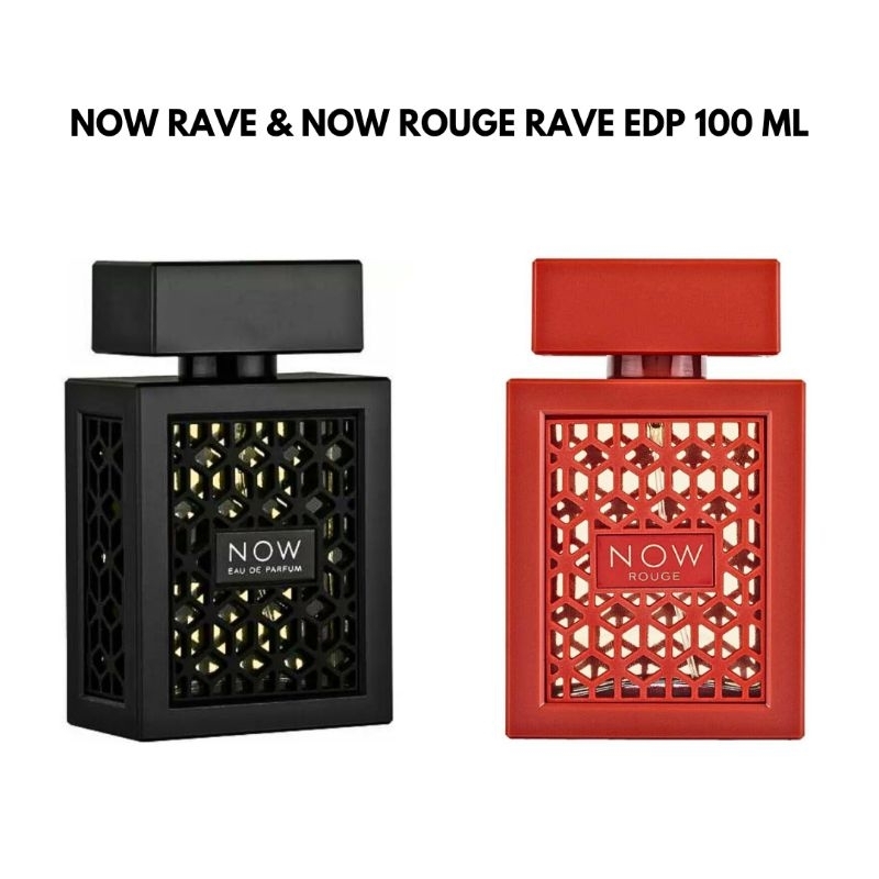 น้ำหอมนำเข้าจากดูไบ ฯ | Now Rave & Now Rouge Rave EDP 100 ML Original By Lattafa