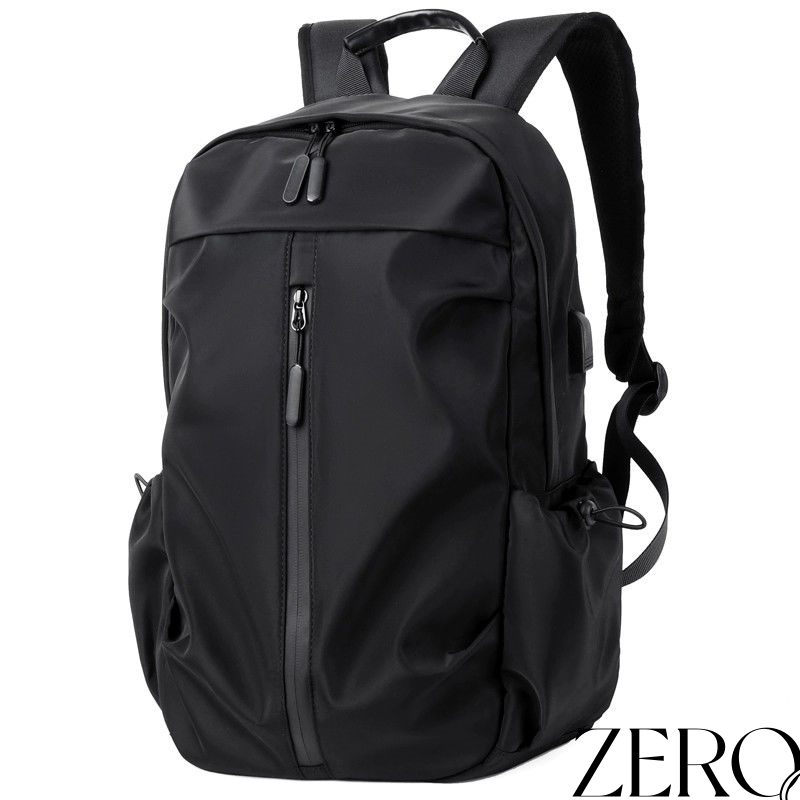 กระเป๋านักเรียน กระเป๋าเป้สะพายหลังกันน้ำผ้าไนลอนสำหรับผู้ชายกระเป๋าเดินทางแบบสบายๆ ความจุใหญ่