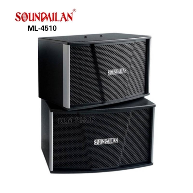 ตู้ลำโพงคาราโอเกะ Karaoke Speaker ยี่ห้อ Soundmilan  ขนาด  10 นิ้ว 150 วัตต์   รุ่น ML-4510  ราคา ต่อ 2 ตู้