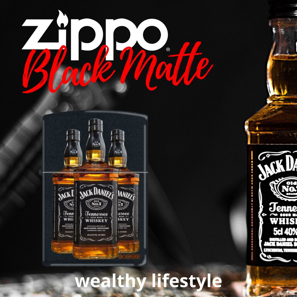 Zippo Jack Daniel's Daniels Bottles, 100% ZIPPO Original from USA, new and unfired. Year 2022